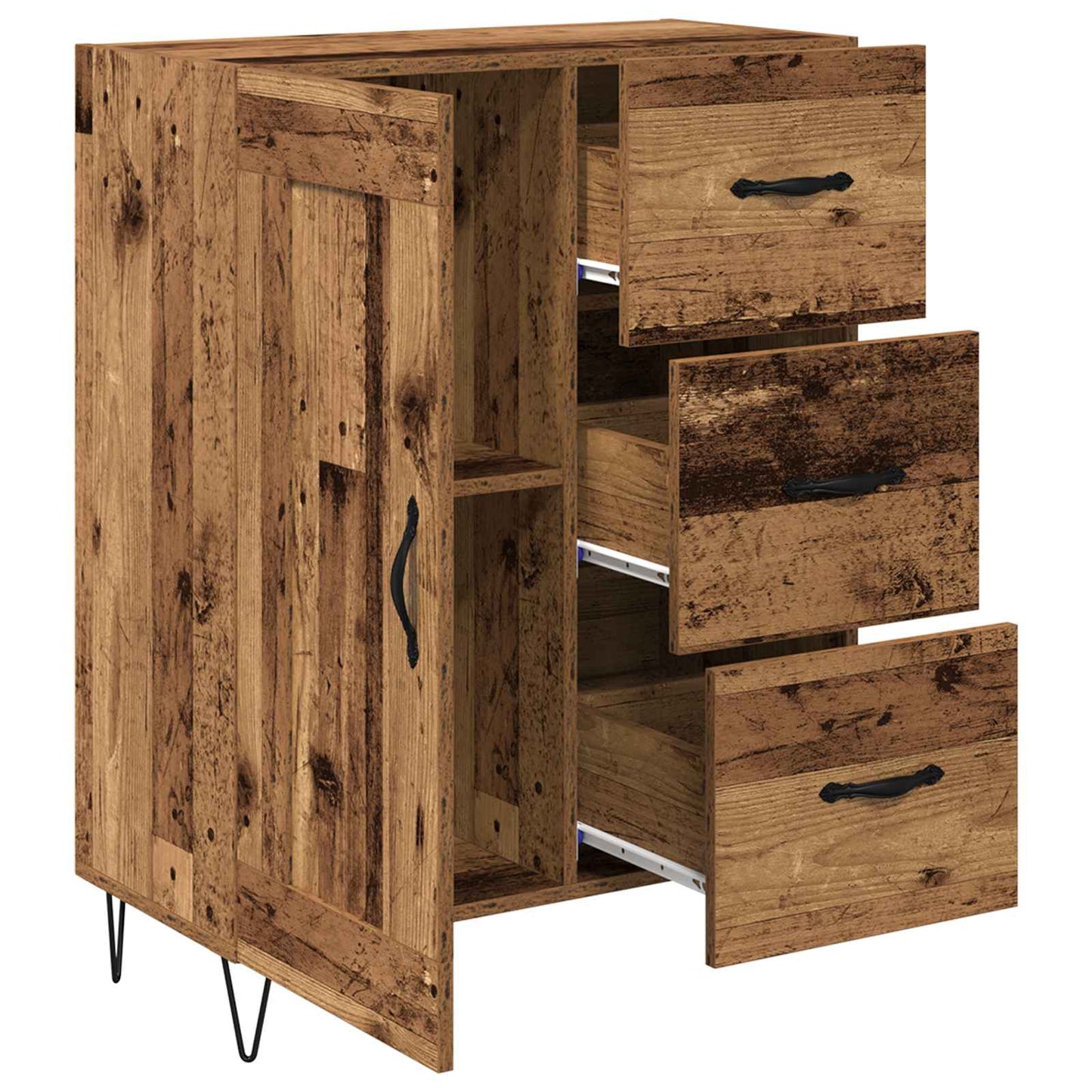 Sideboard Old Wood 69.5 x 34 x 90 cm Engineered Wood