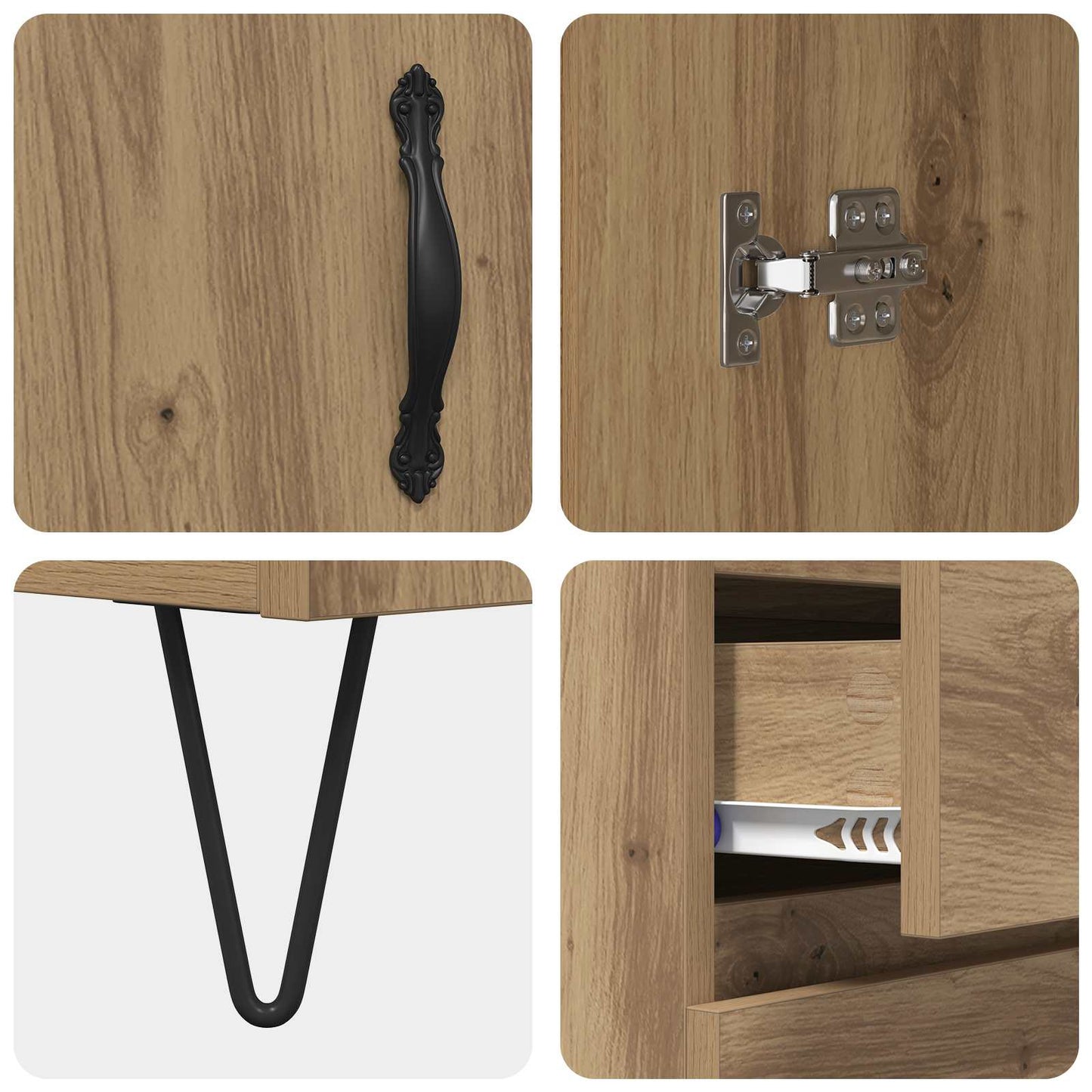 Sideboard Artisan Oak 69.5 x 34 x 90 cm Engineered Wood