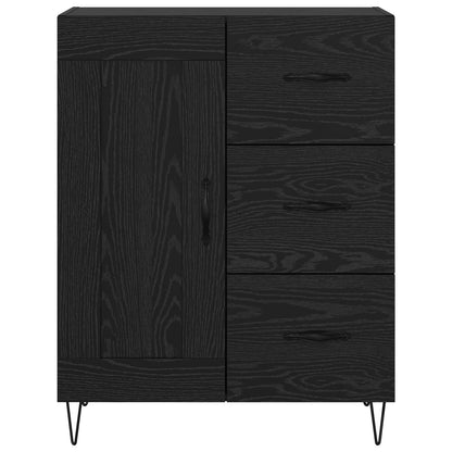 Sideboard Black Oak 69.5 x 34 x 90 cm Engineered Wood