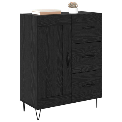 Sideboard Black Oak 69.5 x 34 x 90 cm Engineered Wood