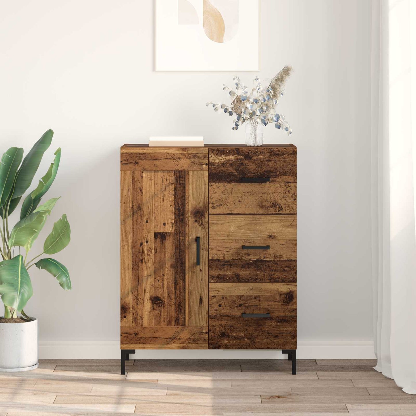 Sideboard Old wood 69.5 x 34 x 90 cm Engineered wood