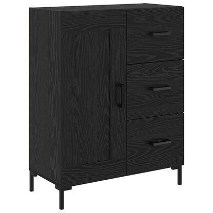 Sideboard Black oak 69.5 x 34 x 90 cm Engineered Wood