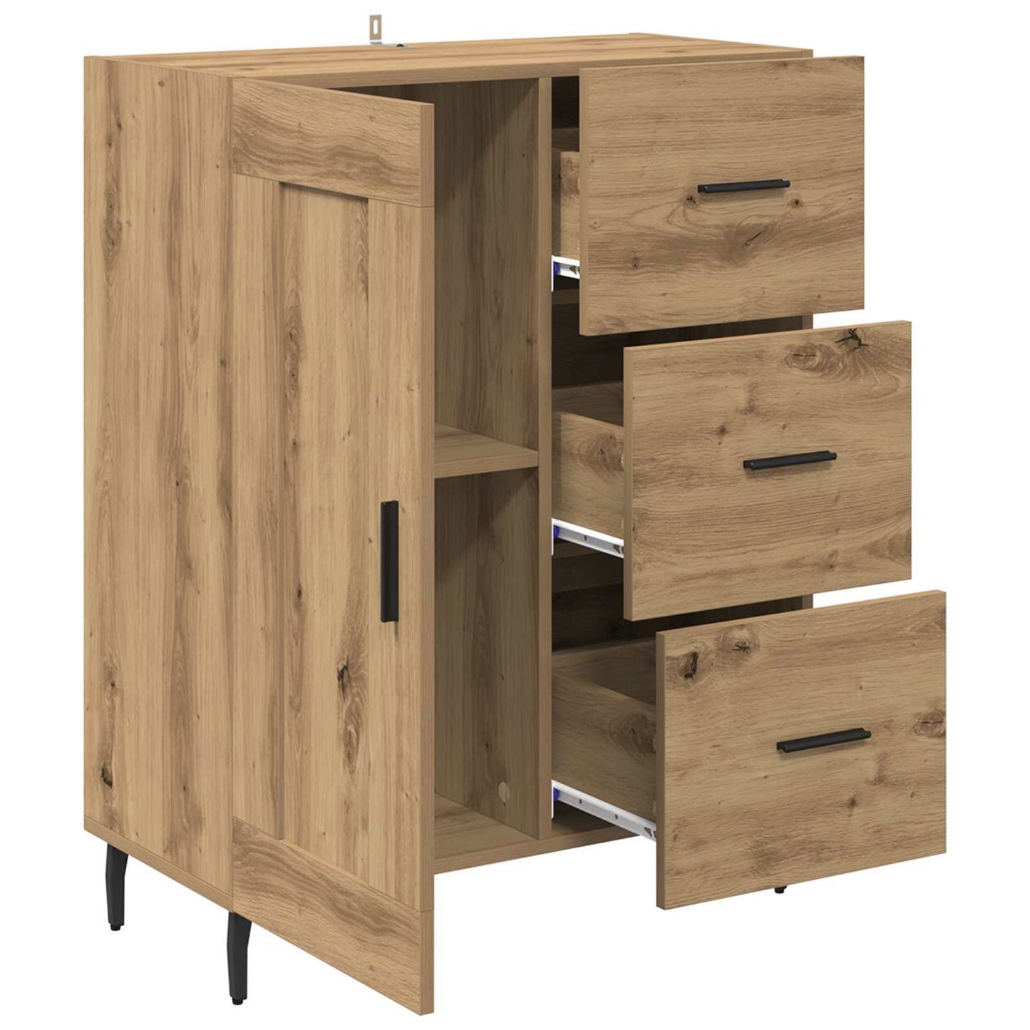 Sideboard with Drawer Artisan Oak 69.5 x 34 x 90 cm