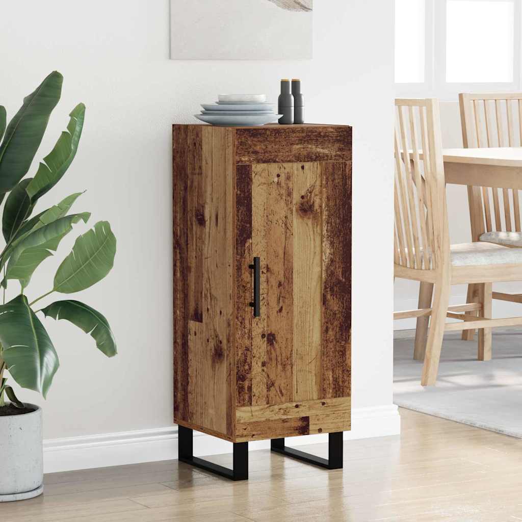 Sideboard Old Wood 34.5 x 34 x 90 cm Engineered Wood and Iron
