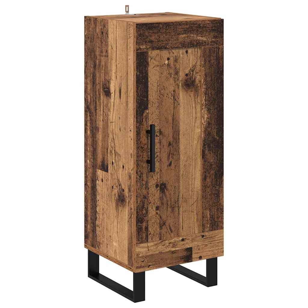 Sideboard Old Wood 34.5 x 34 x 90 cm Engineered Wood and Iron