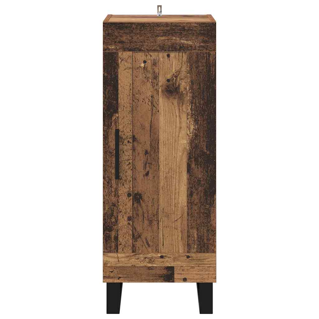Sideboard Old Wood 34.5 x 34 x 90 cm Engineered Wood and Iron