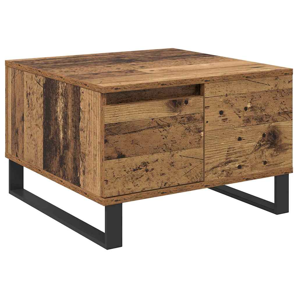 Coffee Table Old Wood 55 x 55 x 36.5 cm Engineered Wood