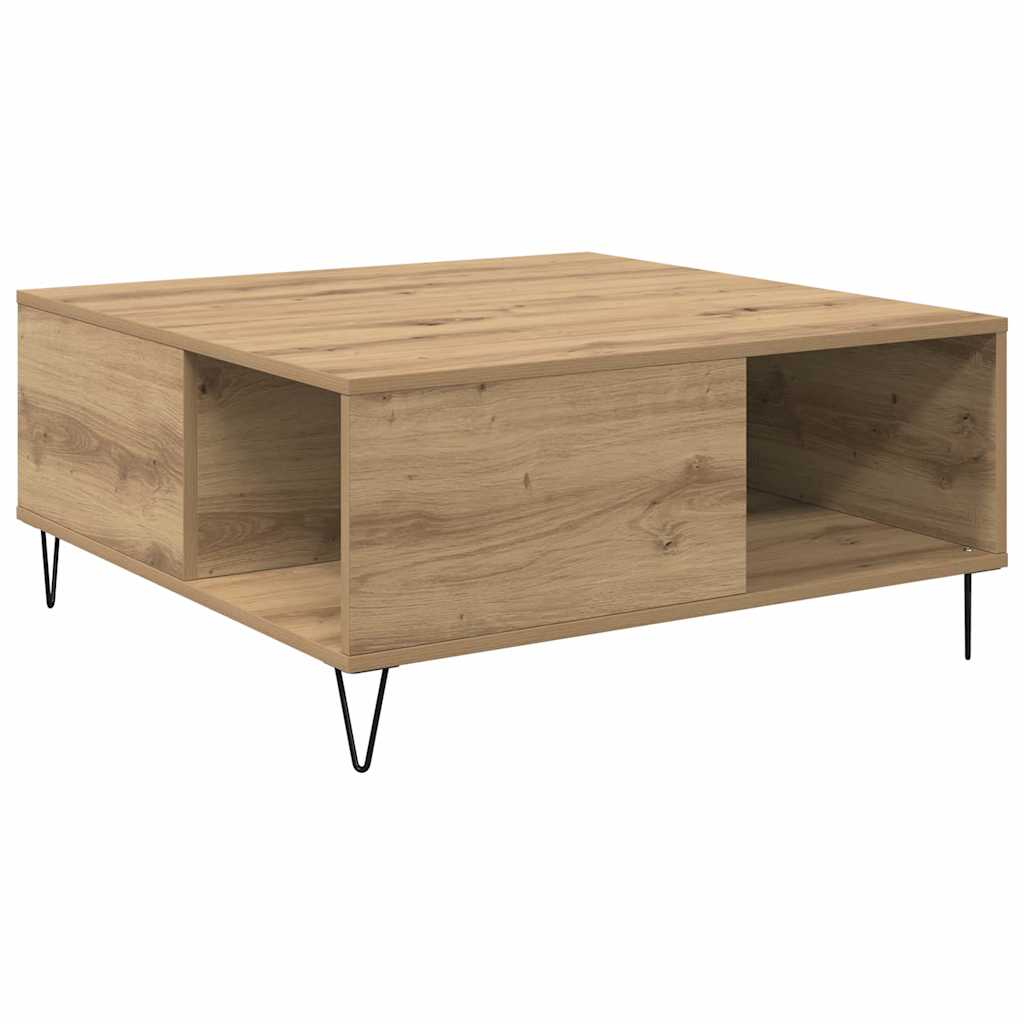 Coffee Table Artisan Oak 80 x 80 x 36.5 cm Engineered Wood