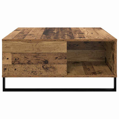Coffee Table Old Wood 80 x 80 x 36.5 cm Engineered Wood