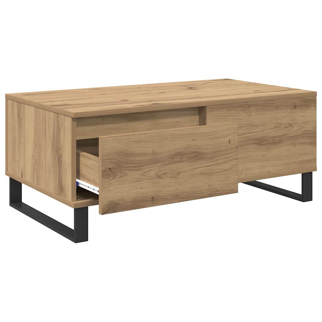 Coffee Table Artisan Oak 90 x 50 x 36.5 cm Engineered Wood