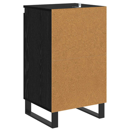 Sideboard Black Oak 40 x 35 x 70 cm Engineered Wood