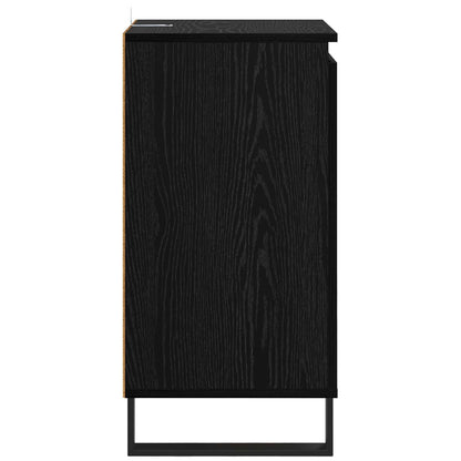 Sideboard Black Oak 40 x 35 x 70 cm Engineered Wood