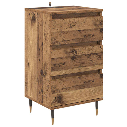 Sideboard with Drawer Old wood 35 x 40 x 70 cm Engineered wood