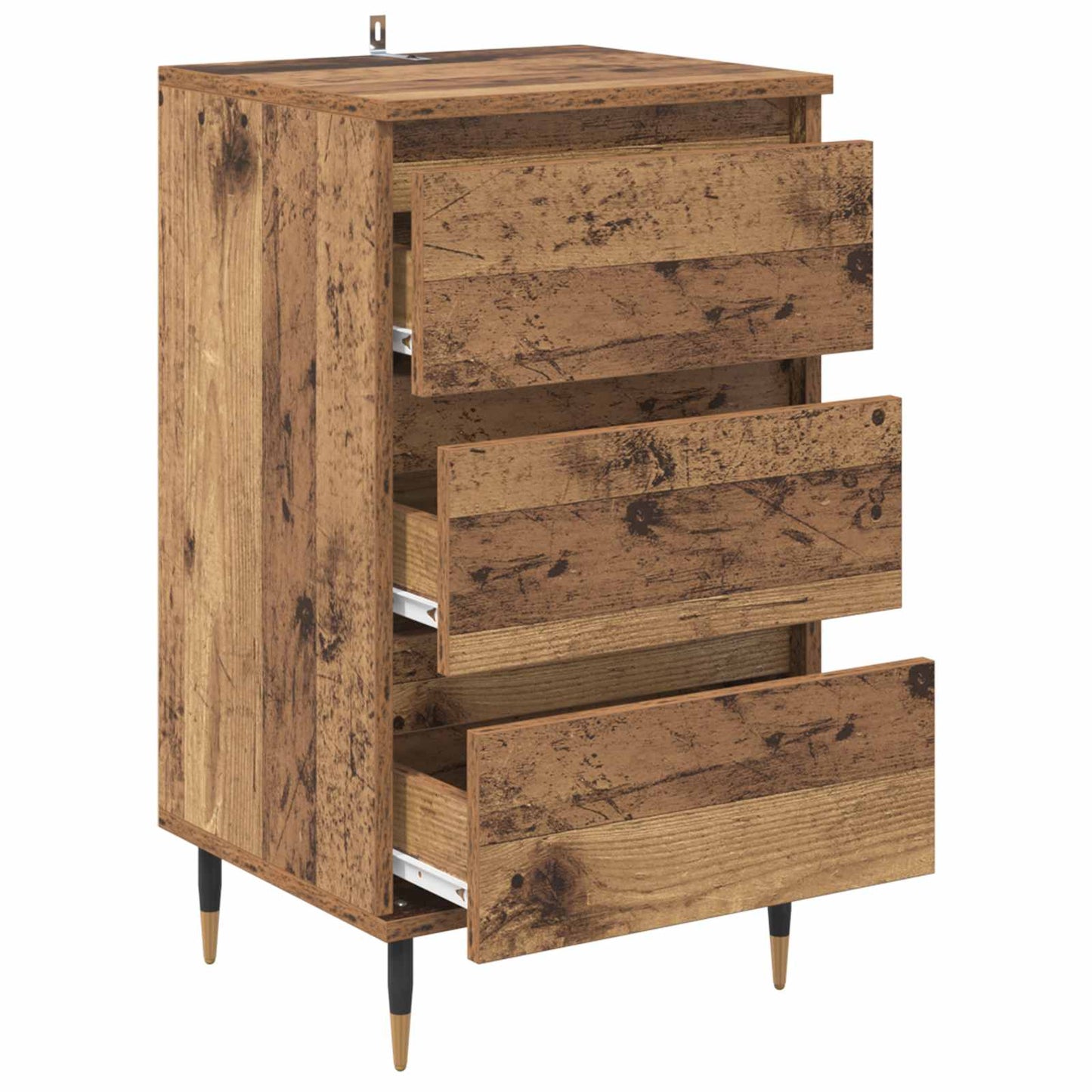 Sideboard with Drawer Old wood 35 x 40 x 70 cm Engineered wood