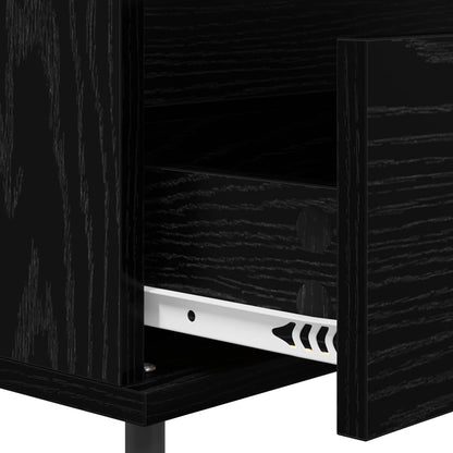 Sideboard Black oak 35 x 40 x 70 cm Engineered Wood