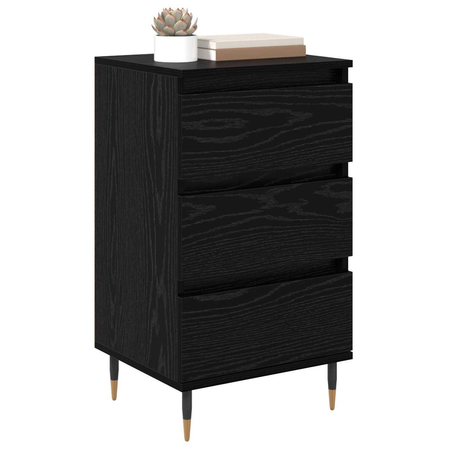Sideboard Black oak 35 x 40 x 70 cm Engineered Wood
