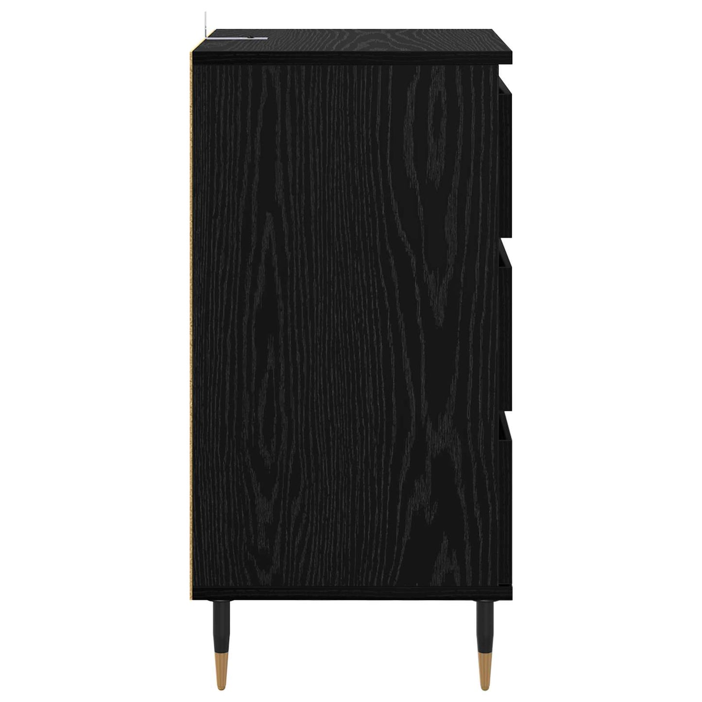 Sideboard Black oak 35 x 40 x 70 cm Engineered Wood