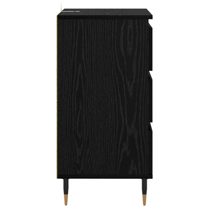 Sideboard Black oak 35 x 40 x 70 cm Engineered Wood