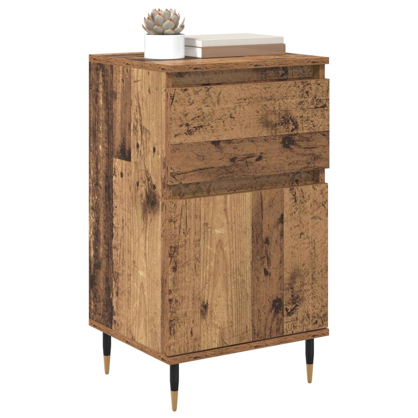 Sideboard Old Wood 40 x 35 x 70 cm Engineered Wood and Iron