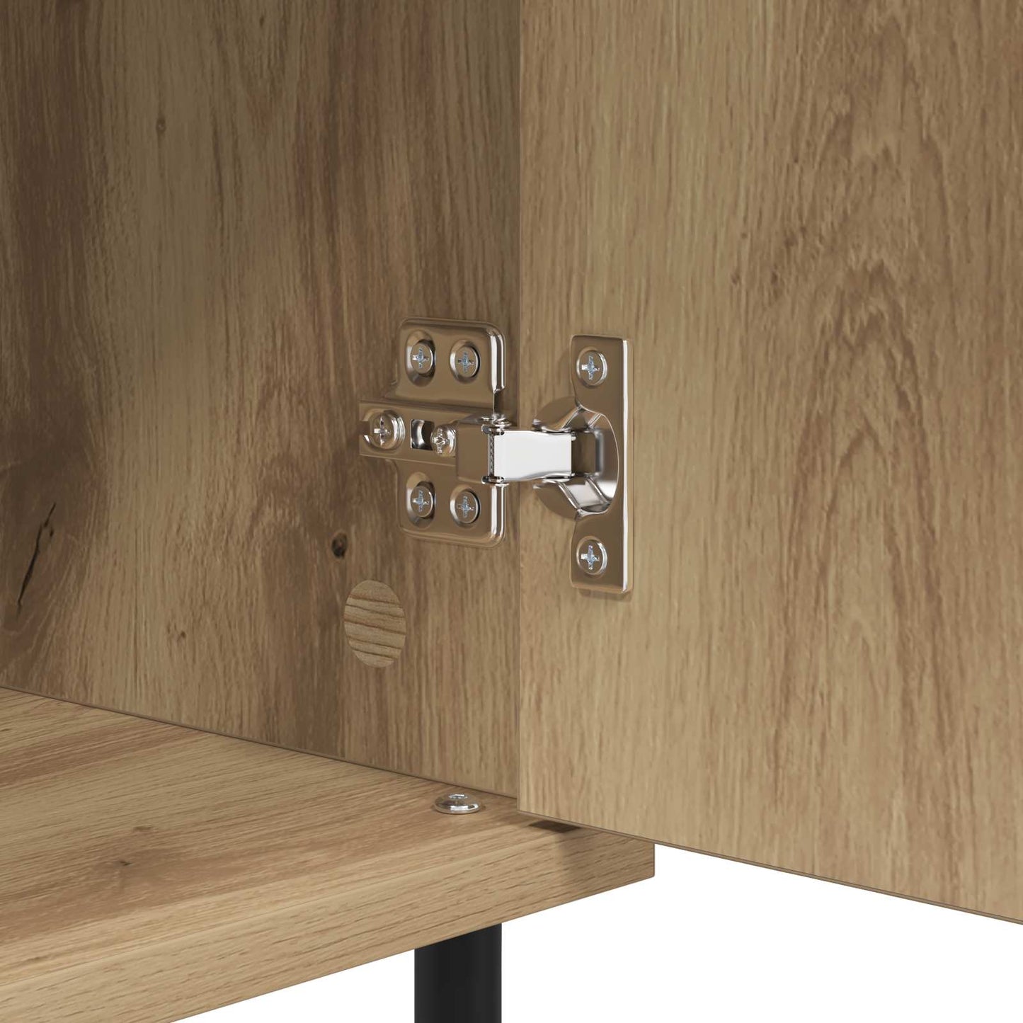 Sideboard Artisan Oak 40 x 35 x 70 cm Engineered Wood and Iron