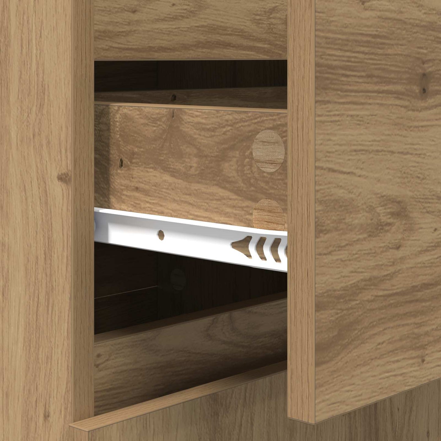 Sideboard Artisan Oak 40 x 35 x 70 cm Engineered Wood and Iron
