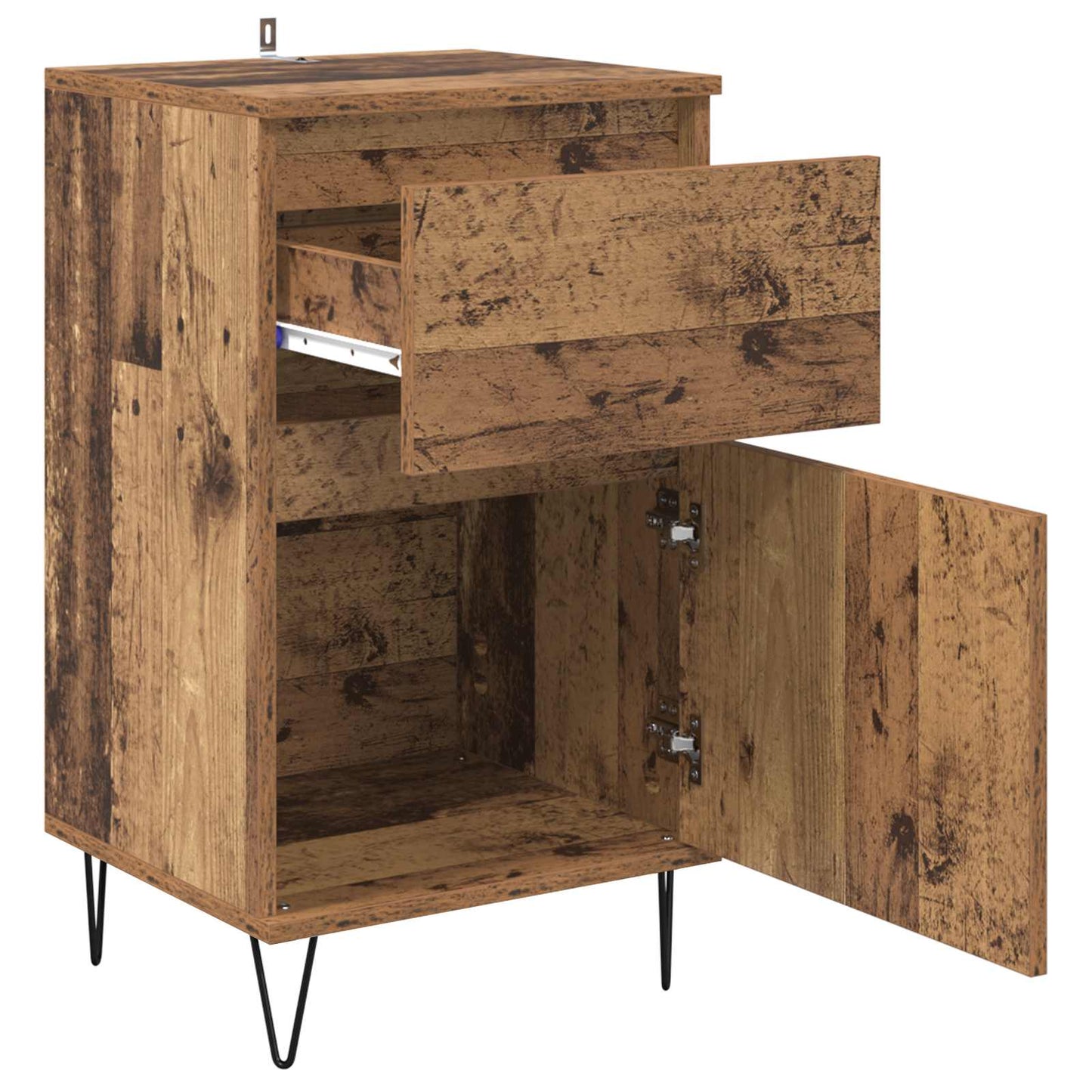 Sideboard with Drawer Old wood 35 x 40 x 70 cm Engineered wood