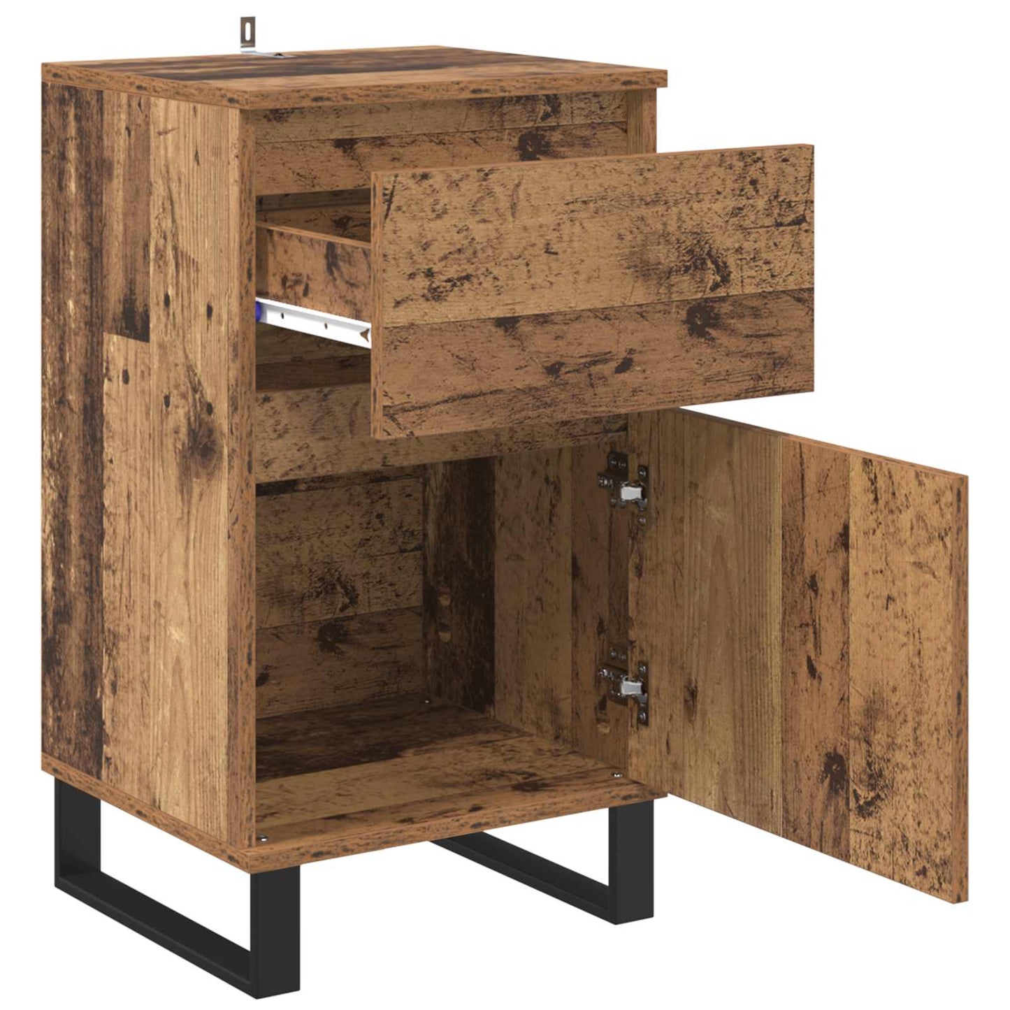 Sideboard with Drawer Old wood 35 x 40 x 70 cm Engineered wood