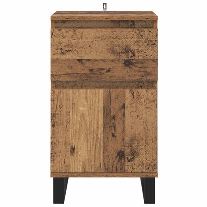 Sideboard with Drawer Old wood 35 x 40 x 70 cm Engineered wood