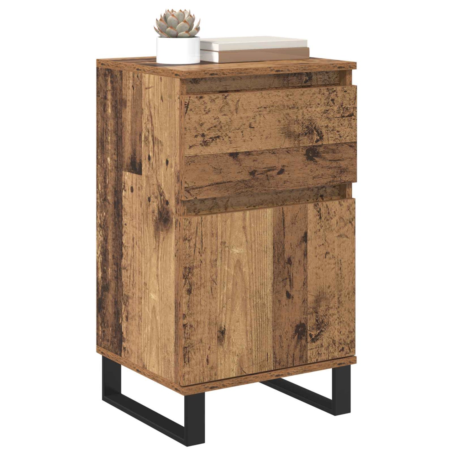 Sideboard with Drawer Old wood 35 x 40 x 70 cm Engineered wood