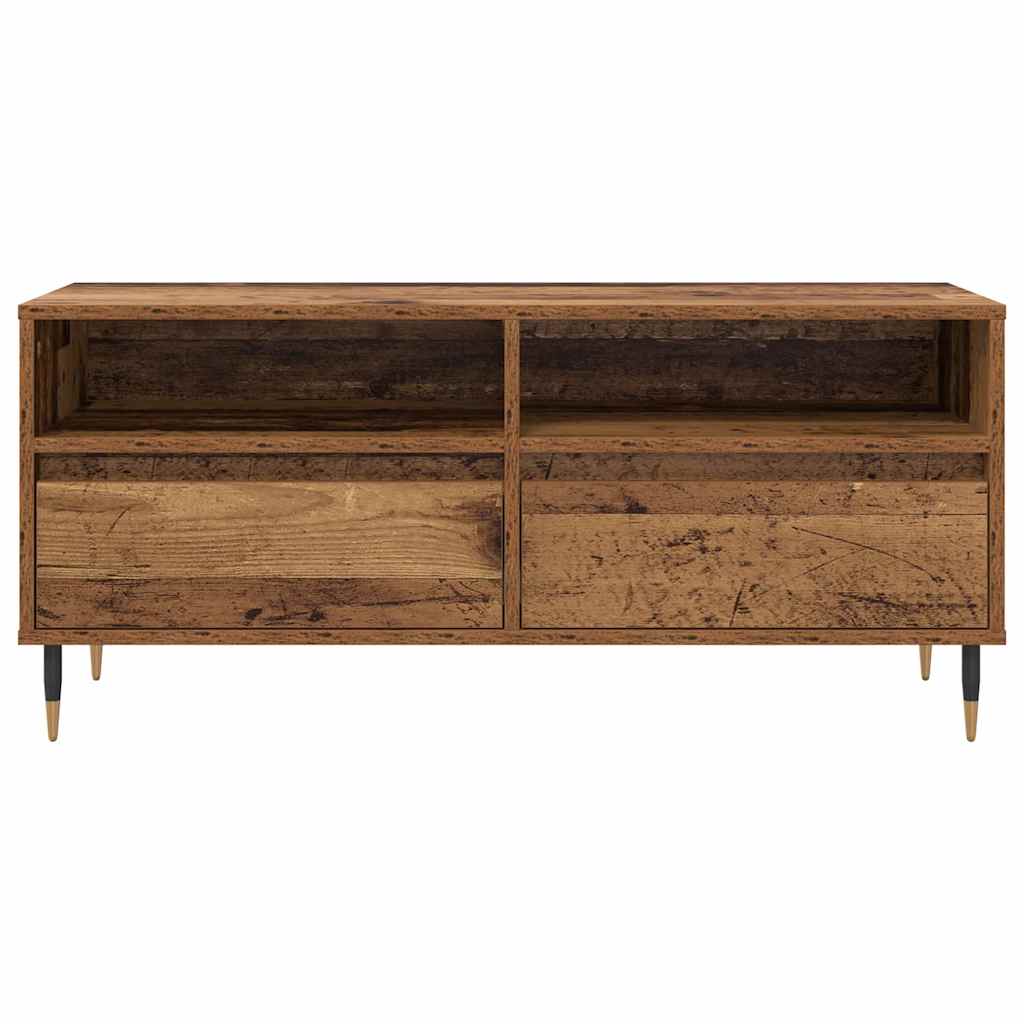 TV Cabinet with Drawer Old Wood 100 x 34.5 x 44.5 cm