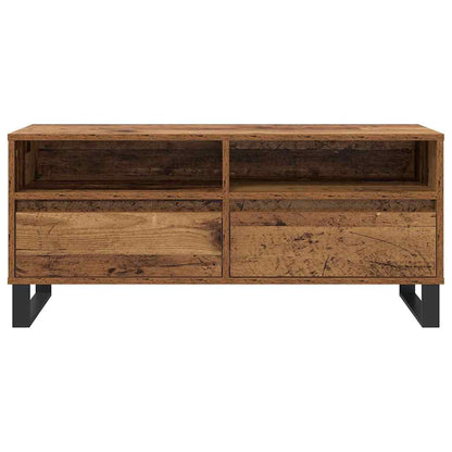 TV Cabinet with Drawer Old Wood 100 x 34.5 x 44.5 cm