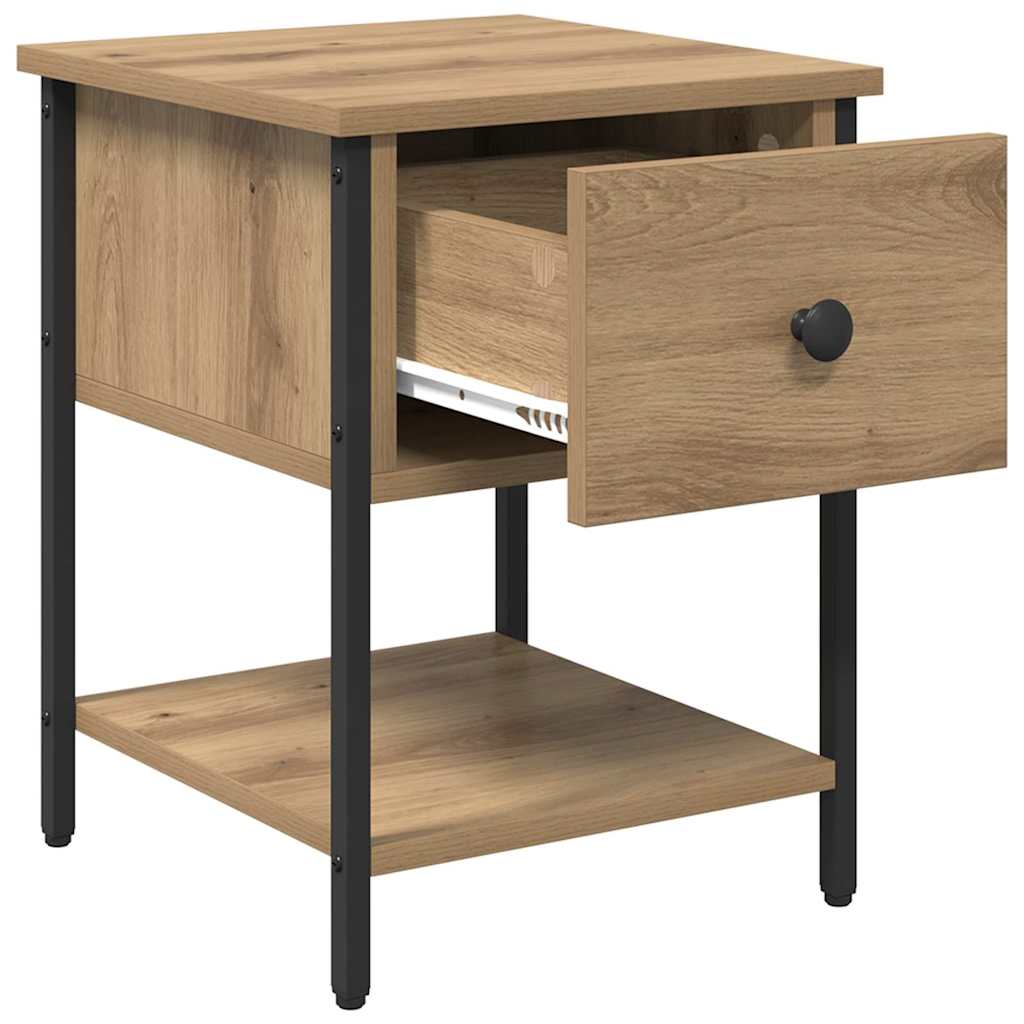 Bedside Table Artisan Oak 34 x 35.5 x 45 cm Engineered Wood