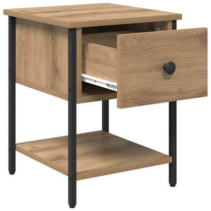 Bedside Table Artisan Oak 34 x 35.5 x 45 cm Engineered Wood