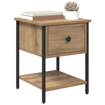 Bedside Table Artisan Oak 34 x 35.5 x 45 cm Engineered Wood