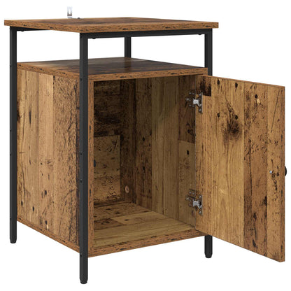 Bedside Cabinet Old Wood 40 x 42 x 60cm Engineered Wood