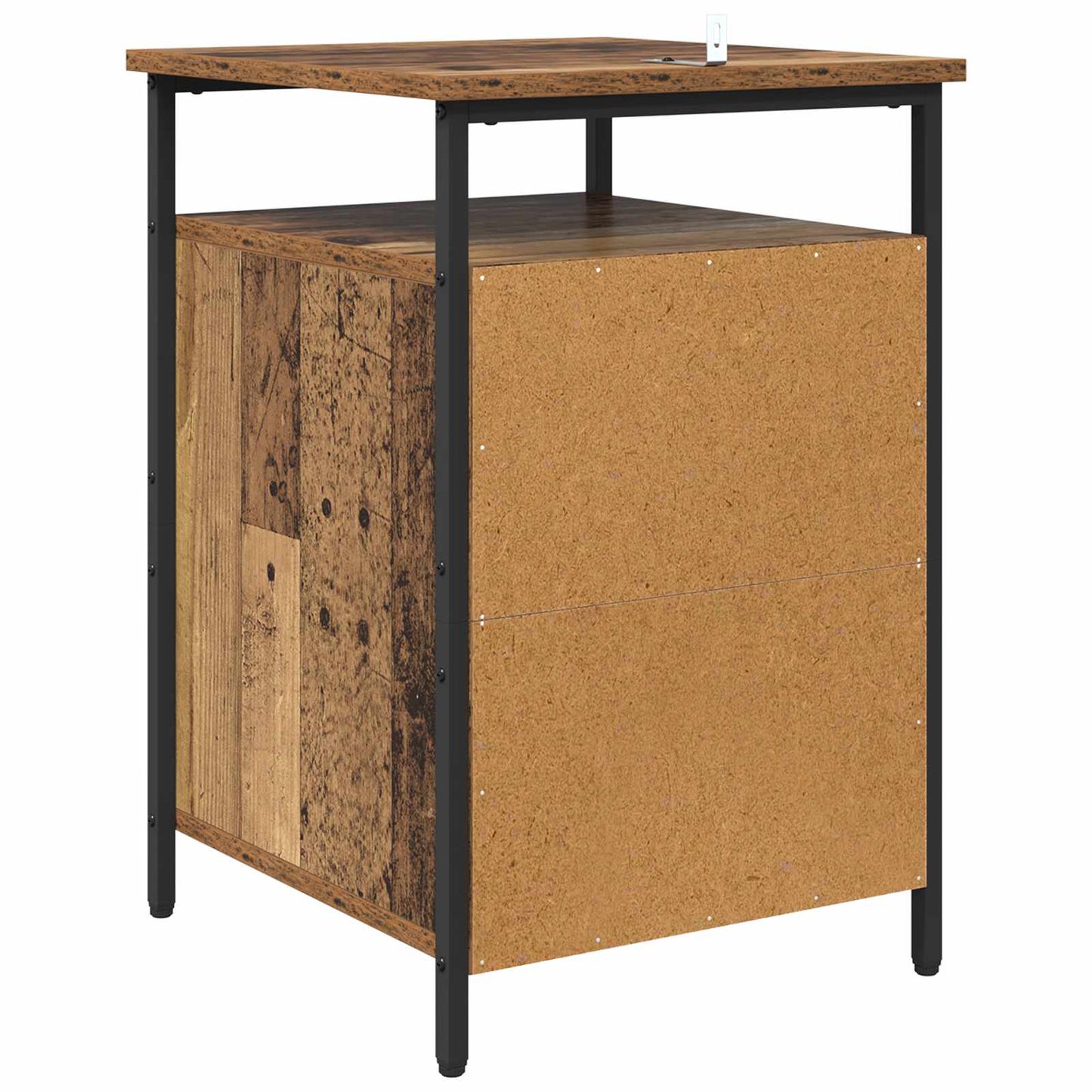 Bedside Cabinet Old Wood 40 x 42 x 60cm Engineered Wood