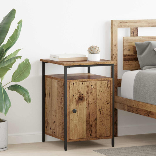 Bedside Cabinet 2 pcs Old Wood 40 x 42 x 60cm Engineered Wood