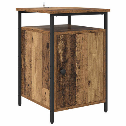 Bedside Cabinet 2 pcs Old Wood 40 x 42 x 60cm Engineered Wood