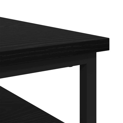 Bedside Cabinet Black Oak 40 x 42 x 60cm Engineered Wood