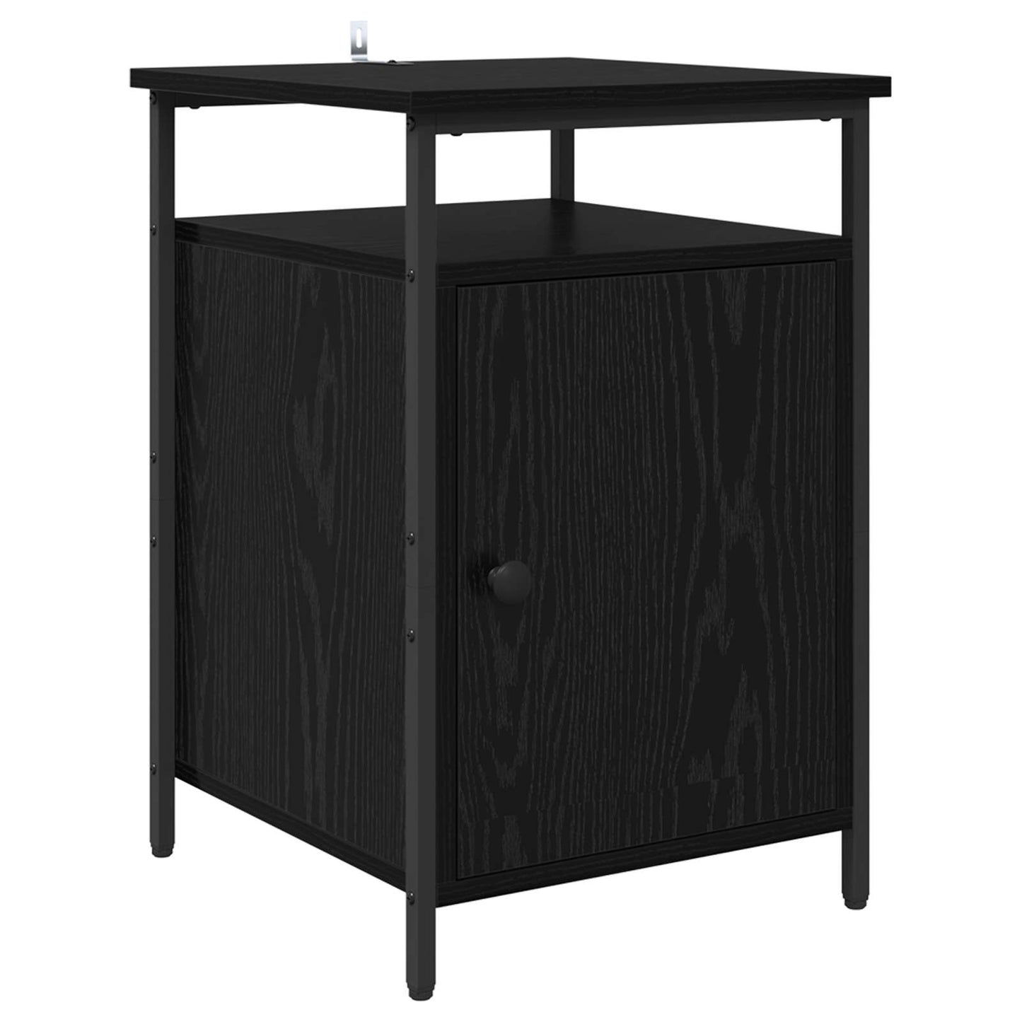 Bedside Cabinet 2 pcs Black Oak 40 x 42 x 60cm Engineered Wood
