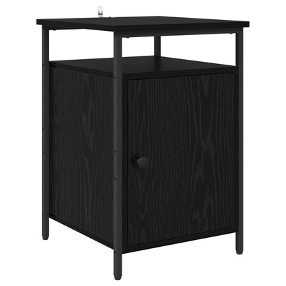 Bedside Cabinet 2 pcs Black Oak 40 x 42 x 60cm Engineered Wood