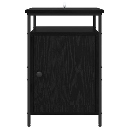 Bedside Cabinet 2 pcs Black Oak 40 x 42 x 60cm Engineered Wood
