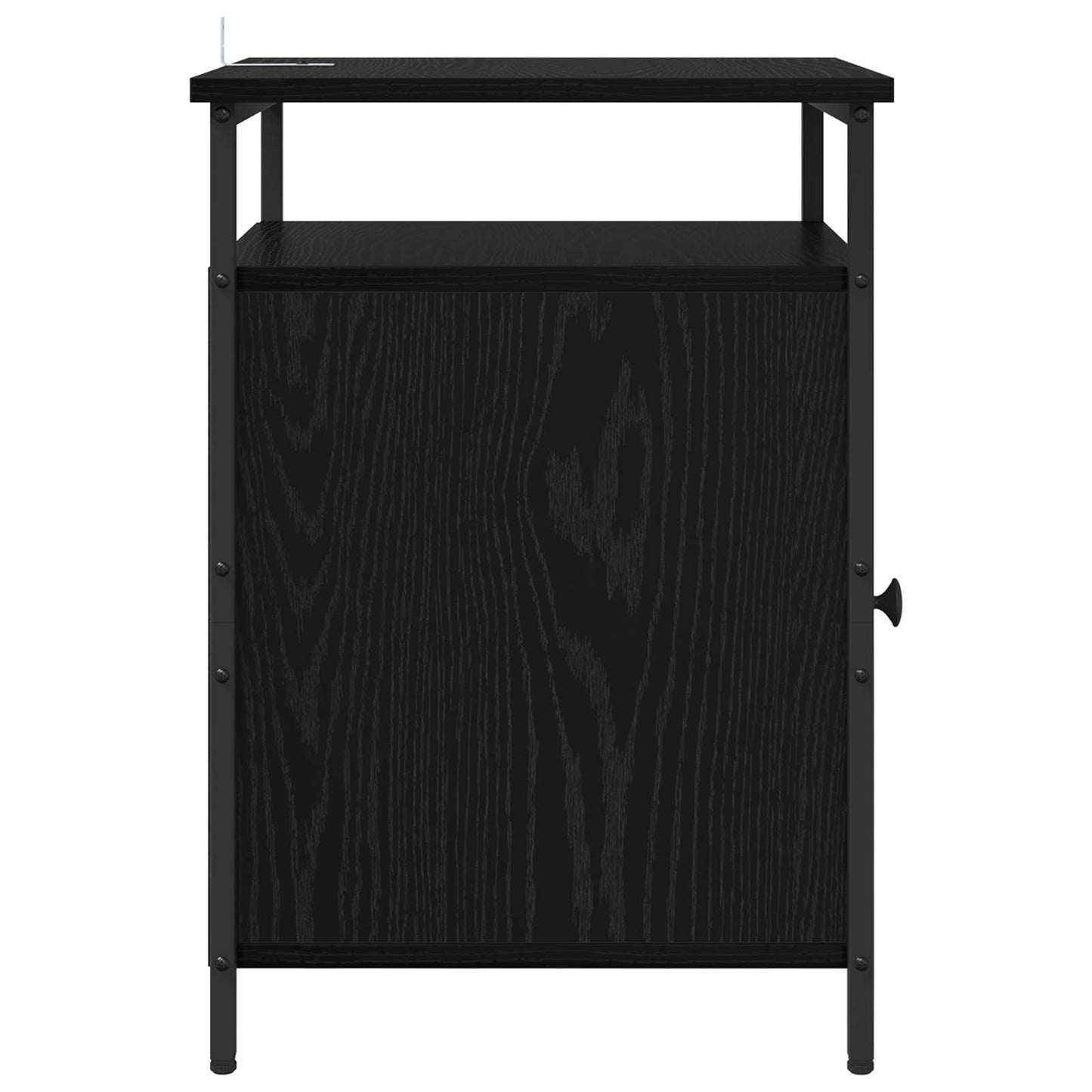 Bedside Cabinet 2 pcs Black Oak 40 x 42 x 60cm Engineered Wood