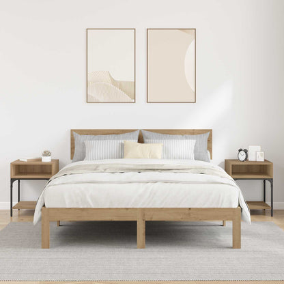 Bedside Table 2 pcs Artisan Oak 40 x 40 x 50 cm Engineered Wood