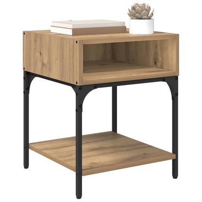 Bedside Table 2 pcs Artisan Oak 40 x 40 x 50 cm Engineered Wood