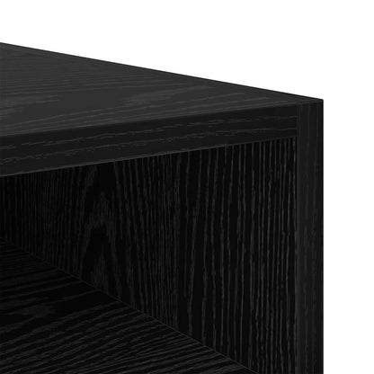 Bedside Table Black Oak 40 x 40 x 50 cm Engineered Wood