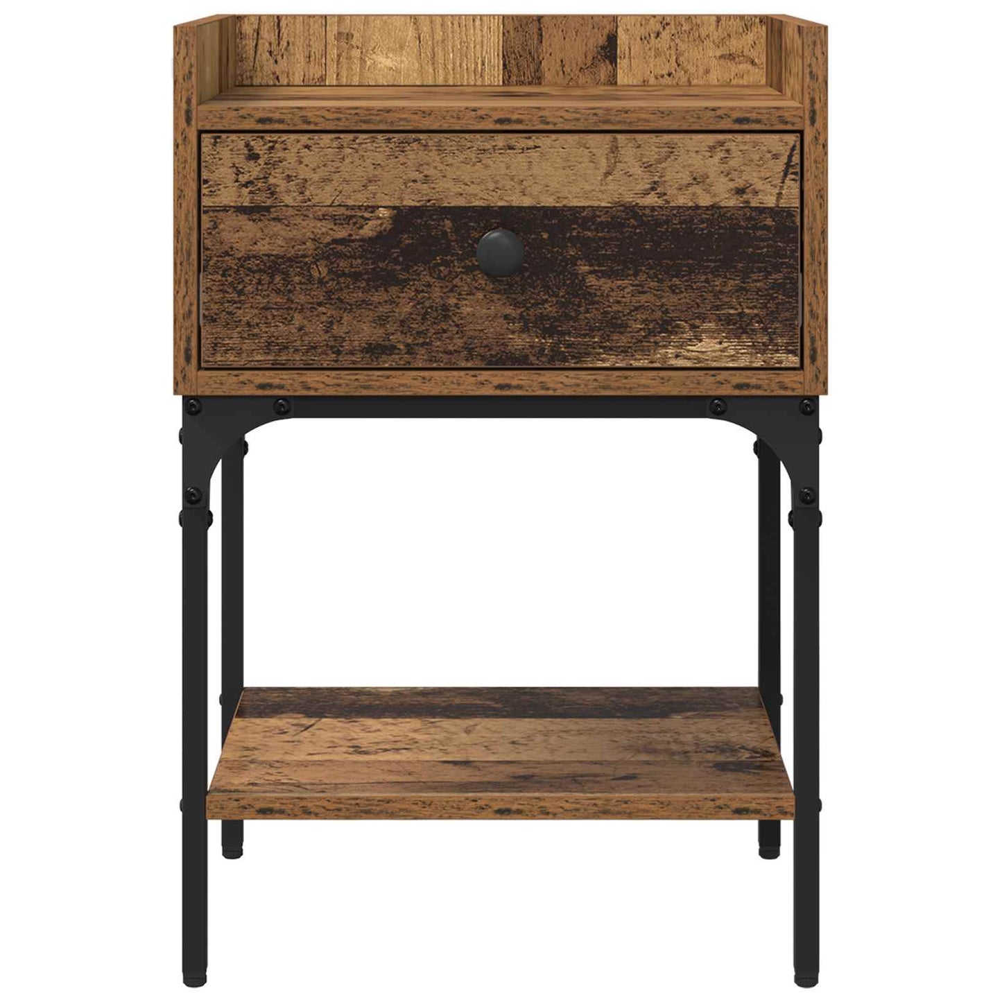 Bedside Table Old Wood 40 x 29 x 60 cm Engineered Wood