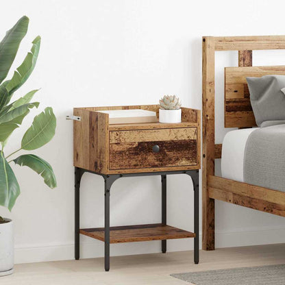 Bedside Table 2 pcs Old Wood 40 x 29 x 60 cm Engineered Wood