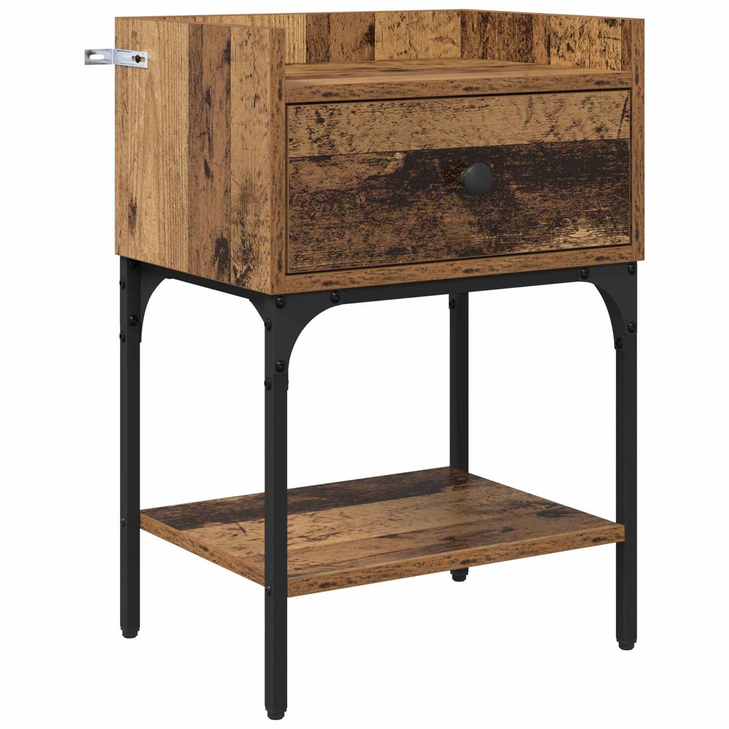 Bedside Table 2 pcs Old Wood 40 x 29 x 60 cm Engineered Wood