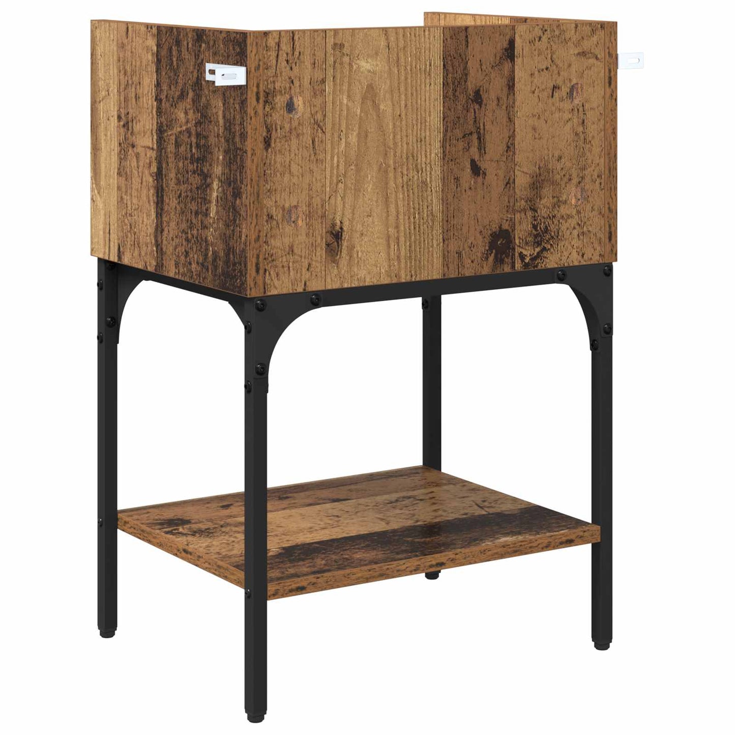 Bedside Table 2 pcs Old Wood 40 x 29 x 60 cm Engineered Wood